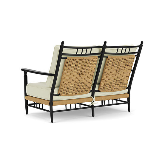 Lloyd Flanders - Low Country Loveseat In Natural Finish With Bamboo Bay Meadow Fabric - 770500672060 view 2