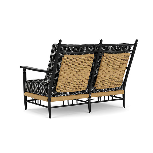 Lloyd Flanders - Low Country Loveseat In Natural Finish With Luna Onyx Fabric - 770500672071 view 2