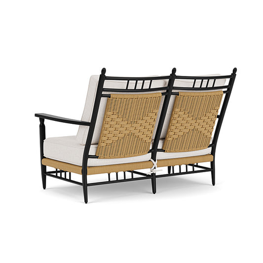 Lloyd Flanders - Low Country Loveseat In Natural Finish With Reflections Snow Fabric - 770500672014 view 2