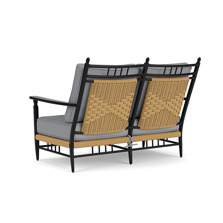 Lloyd Flanders - Low Country Loveseat In Natural Finish With Sandberg Pewter Fabric - 770500672029 view 2