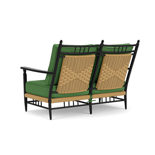 Lloyd Flanders - Low Country Loveseat In Natural Finish With Seadog Botanical Fabric - 770500672066 view 2