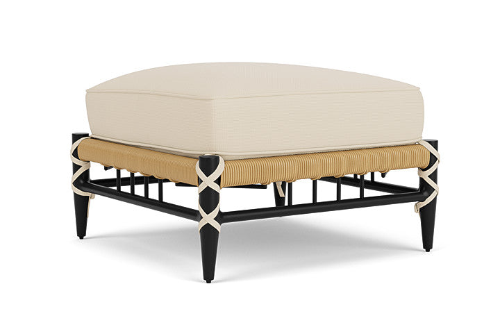 Lloyd Flanders - Low Country Ottoman In Natural Finish With Callen Pearl Fabric - 770170672021 view 2