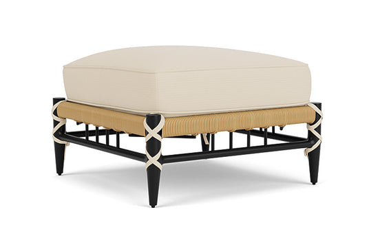 Lloyd Flanders - Low Country Ottoman In Natural Finish With Callen Pearl Fabric - 770170672021 view 2