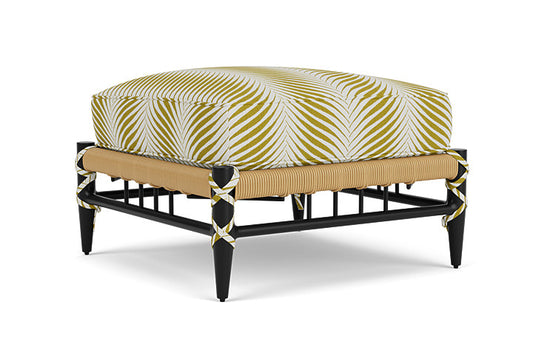 Lloyd Flanders - Low Country Ottoman In Natural Finish With Clock Out Dew Fabric - 770170672083 view 2