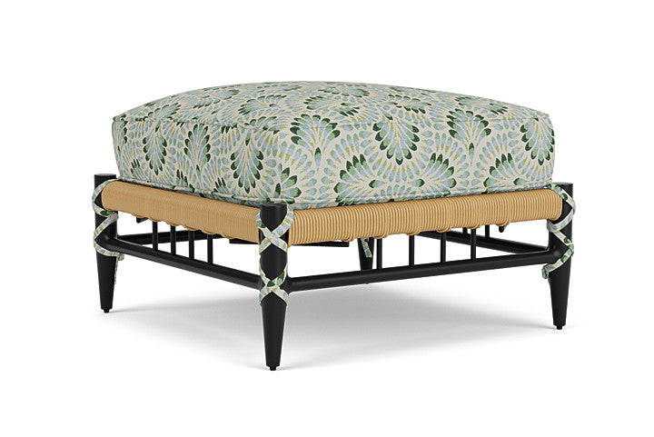 Lloyd Flanders - Low Country Ottoman In Natural Finish With Plume Spring Fabric - 770170672085 view 2