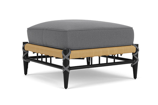 Lloyd Flanders - Low Country Ottoman In Natural Finish With Remy Graphite Fabric - 770170672003 view 2