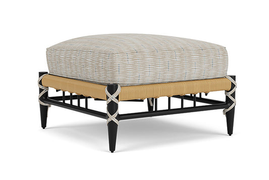 Lloyd Flanders - Low Country Ottoman In Natural Finish With Romulo Mineral Fabric - 770170672050 view 2