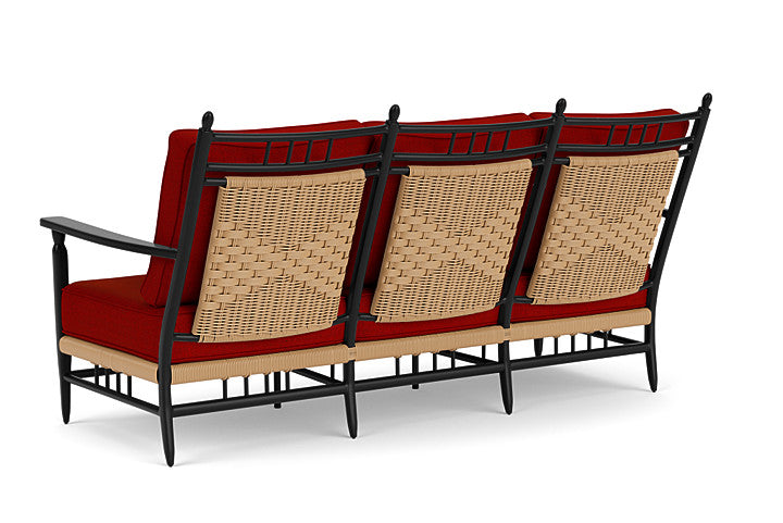 Lloyd Flanders - Low Country Sofa In Natural Finish With Partyline Lollipop Fabric - 770550672054 view 2