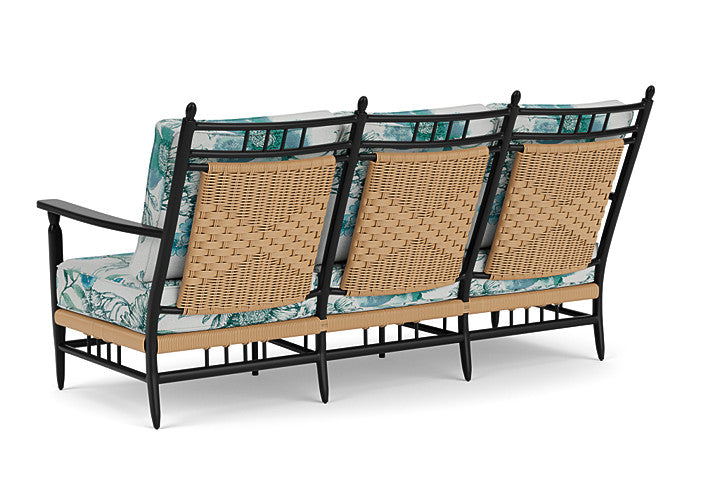 Lloyd Flanders - Low Country Sofa In Natural Finish With Serena Floral Mist Fabric - 770550672078 view 2