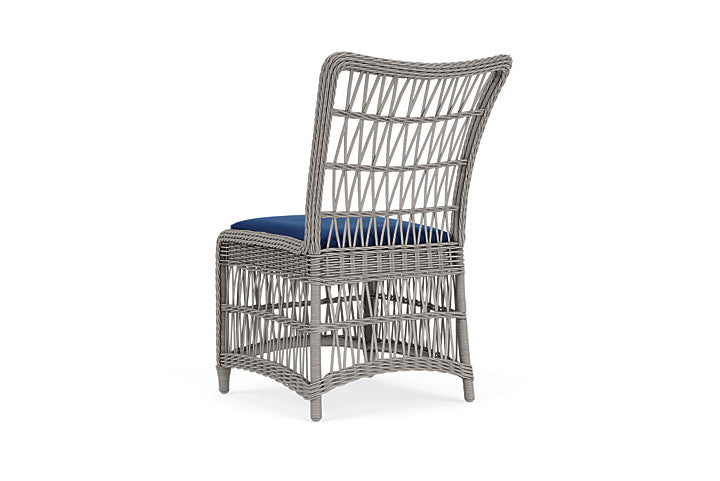 Lloyd Flanders - Mackinac Armless Dining Chair In Putty Finish With Flagship Lapis Fabric - 2730070591813 view 2
