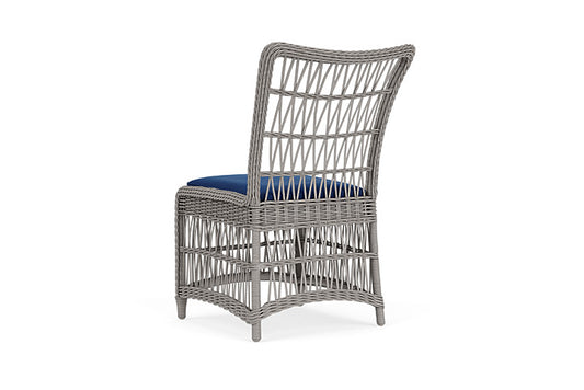 Lloyd Flanders - Mackinac Armless Dining Chair In Putty Finish With Flagship Lapis Fabric - 2730070591813 view 2