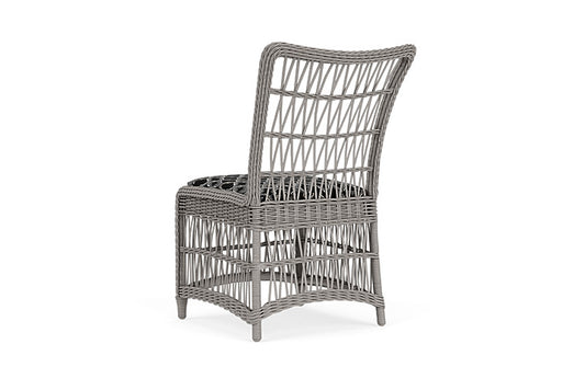 Lloyd Flanders - Mackinac Armless Dining Chair In Putty Finish With Luna Onyx Fabric - 2730070592071 view 2