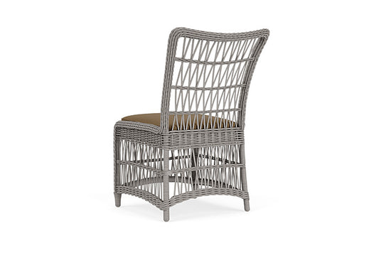 Lloyd Flanders - Mackinac Armless Dining Chair In Putty Finish With Reflections Straw Fabric - 2730070592053 view 2