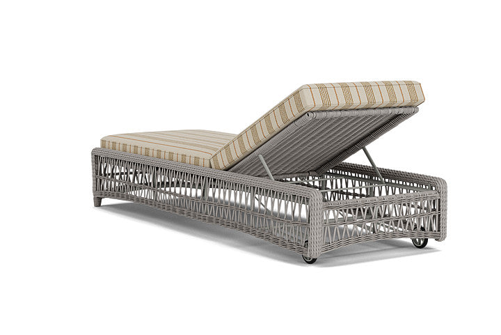 Lloyd Flanders - Mackinac Chaise In Putty Finish With Amber Waves Fabric - 2730200592044 view 2