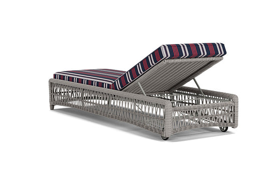 Lloyd Flanders - Mackinac Chaise In Putty Finish With Berkely Hall Navy Fabric - 2730200592063 view 2