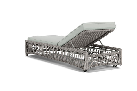 Lloyd Flanders - Mackinac Chaise In Putty Finish With Callen Celadon Fabric - 2730200592024 view 2