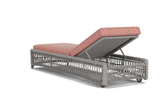 Lloyd Flanders - Mackinac Chaise In Putty Finish With Friendly Carnival Fabric - 2730200592043 view 2