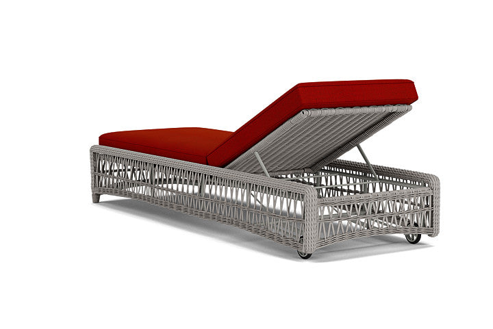 Lloyd Flanders - Mackinac Chaise In Putty Finish With Partyline Lollipop Fabric - 2730200592054 view 2