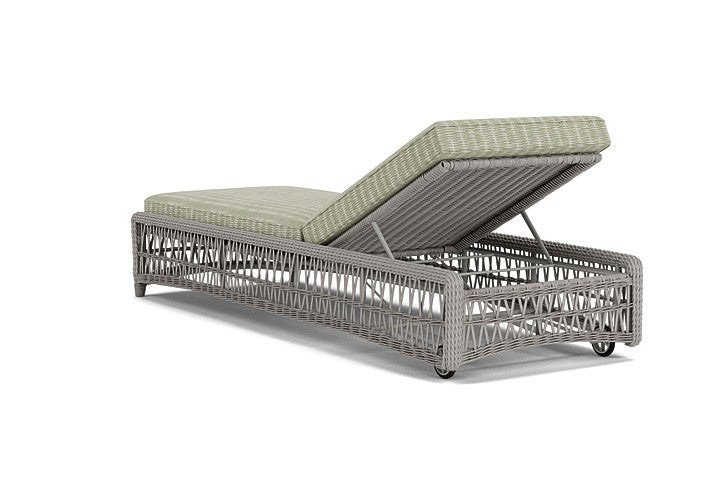 Lloyd Flanders - Mackinac Chaise In Putty Finish With Romulo Laurel Fabric - 2730200592049 view 2