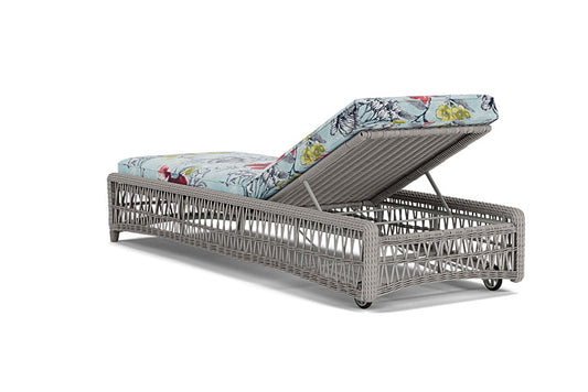 Lloyd Flanders - Mackinac Chaise In Putty Finish With Serena Floral Meadow Fabric - 2730200592079 view 2