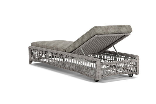 Lloyd Flanders - Mackinac Chaise In Putty Finish With Surface Slate Fabric - 2730200592056 view 2