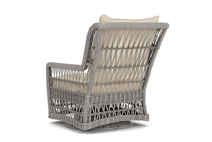 Lloyd Flanders - Mackinac High Back Swivel Glider Lounge Chair In Putty Finish With Callen Pearl Fabric - 2730900592021 view 2