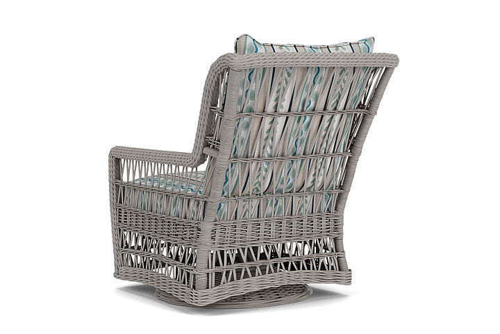 Lloyd Flanders - Mackinac High Back Swivel Glider Lounge Chair In Putty Finish With Ilona Resort Fabric - 2730900592069 view 2