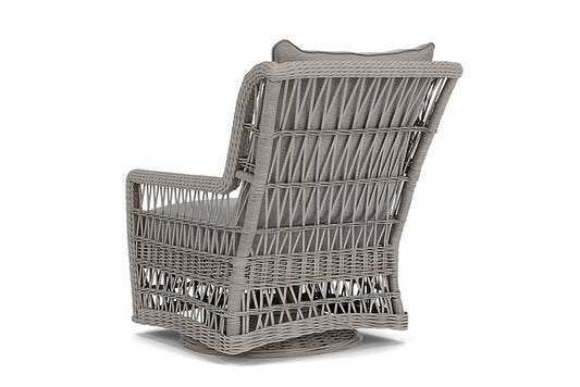 Lloyd Flanders - Mackinac High Back Swivel Glider Lounge Chair In Putty Finish With Remy Shadow Fabric - 2730900592004 view 2