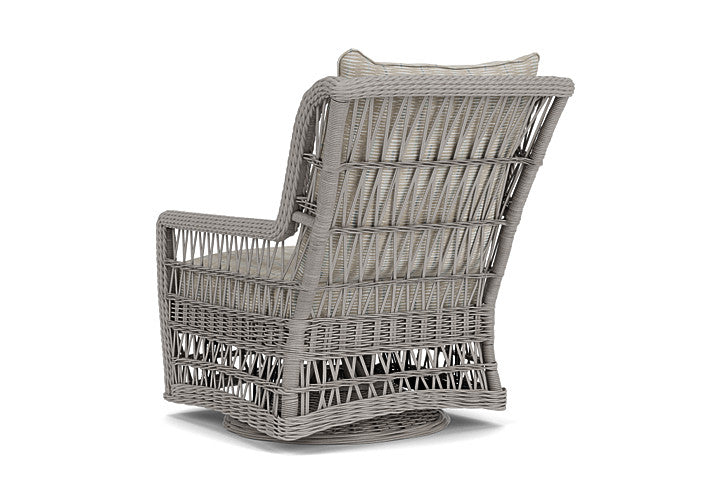 Lloyd Flanders - Mackinac High Back Swivel Glider Lounge Chair In Putty Finish With Romulo Mineral Fabric - 2730900592050 view 2