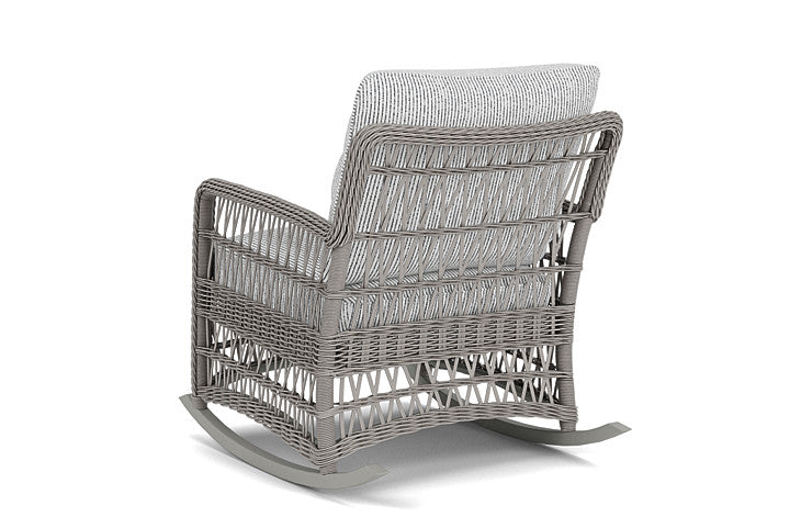Lloyd Flanders - Mackinac Lounge Rocker In Putty Finish With Burson Domino Fabric - 2730330592035 view 2