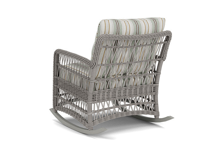 Lloyd Flanders - Mackinac Lounge Rocker In Putty Finish With Jansen Eucalyptus Fabric - 2730330592061 view 2