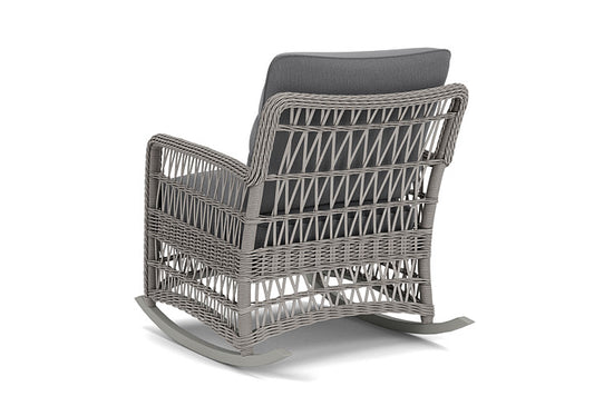 Lloyd Flanders - Mackinac Lounge Rocker In Putty Finish With Remy Graphite Fabric - 2730330592003 view 2