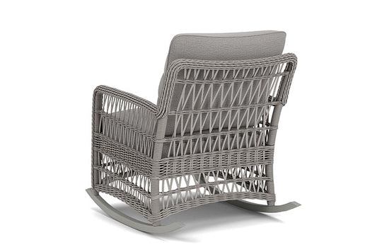 Lloyd Flanders - Mackinac Lounge Rocker In Putty Finish With Remy Shadow Fabric - 2730330592004 view 2