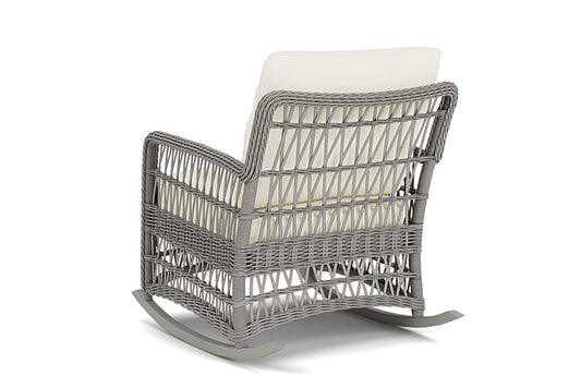 Lloyd Flanders - Mackinac Lounge Rocker In Putty Finish With Sailcloth Salt Fabric - 273033059890 view 2