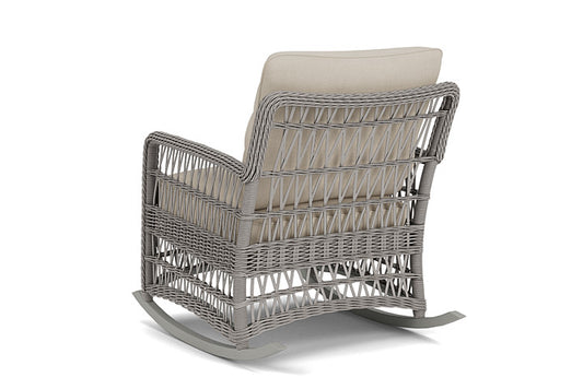 Lloyd Flanders - Mackinac Lounge Rocker In Putty Finish With Sandberg Flax Fabric - 2730330592027 view 2
