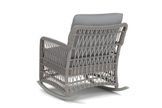 Lloyd Flanders - Mackinac Lounge Rocker In Putty Finish With Sandberg Pewter Fabric - 2730330592029 view 2