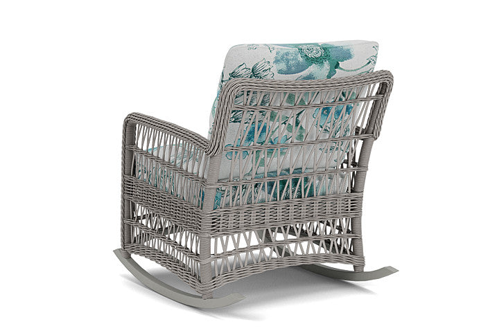 Lloyd Flanders - Mackinac Lounge Rocker In Putty Finish With Serena Floral Mist Fabric - 2730330592078 view 2