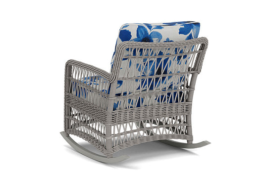Lloyd Flanders - Mackinac Lounge Rocker In Putty Finish With Watercolor Blossom Capri Fabric - 273033059672 view 2