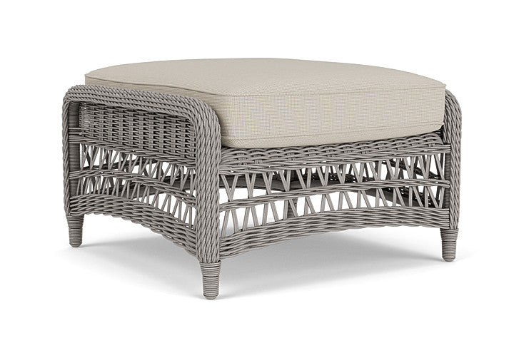 Lloyd Flanders - Mackinac Ottoman In Putty Finish With Fife Fog Fabric - 273017059181 view 2