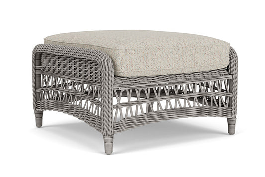 Lloyd Flanders - Mackinac Ottoman In Putty Finish With Knotty Mineral Fabric - 2730170592046 view 2