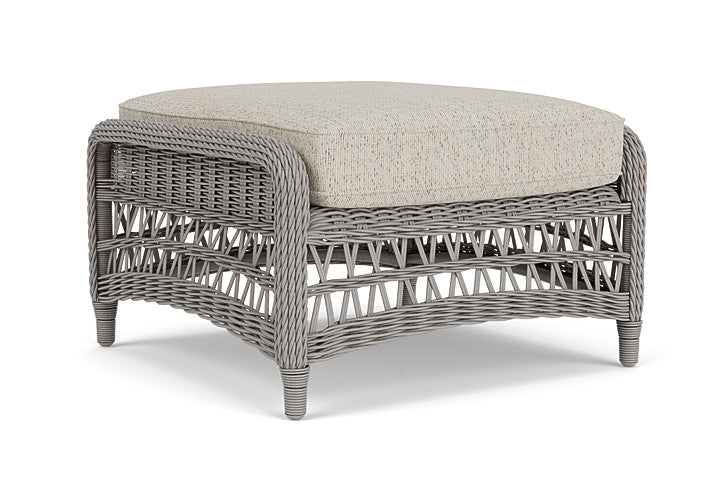 Lloyd Flanders - Mackinac Ottoman In Putty Finish With Knotty Mineral Fabric - 2730170592046 view 2