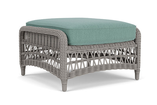 Lloyd Flanders - Mackinac Ottoman In Putty Finish With Loveboat Mint Fabric - 2730170592010 view 2