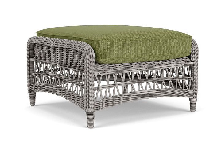 Lloyd Flanders - Mackinac Ottoman In Putty Finish With Reflections Grass Fabric - 2730170592051 view 2