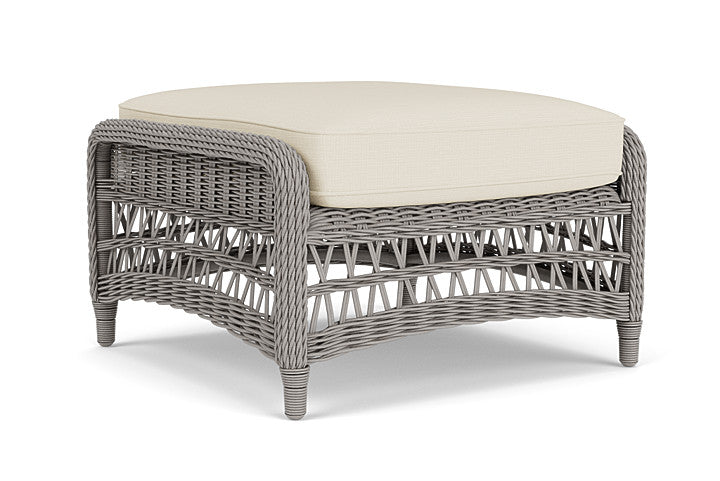 Lloyd Flanders - Mackinac Ottoman In Putty Finish With Sailcloth Sailor Fabric - 273017059434 view 2