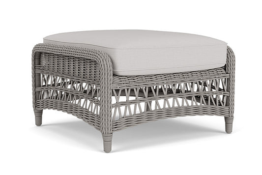 Lloyd Flanders - Mackinac Ottoman In Putty Finish With Sailcloth Seagull Fabric - 273017059W61 view 2