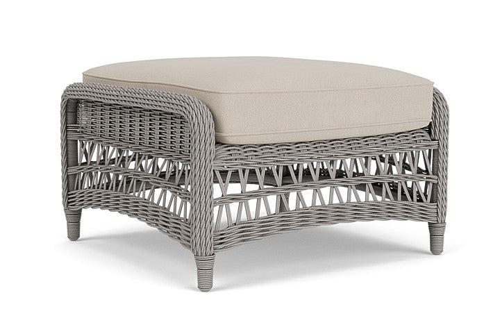 Lloyd Flanders - Mackinac Ottoman In Putty Finish With Sandberg Flax Fabric - 2730170592027 view 2