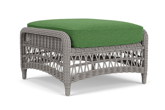 Lloyd Flanders - Mackinac Ottoman In Putty Finish With Seadog Botanical Fabric - 2730170592066 view 2