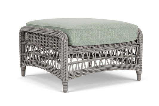 Lloyd Flanders - Mackinac Ottoman In Putty Finish With Serene Spa Fabric - 2730170592031 view 2