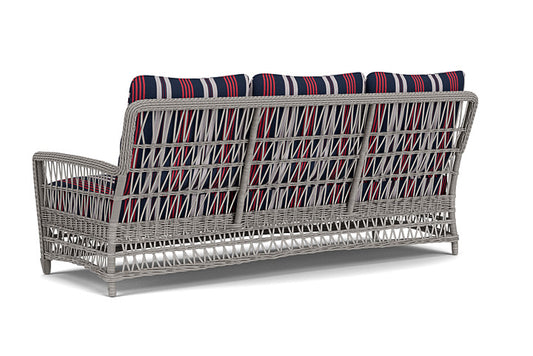 Lloyd Flanders - Mackinac Sofa In Putty Finish With Berkely Hall Navy Fabric - 2730550592063 view 2