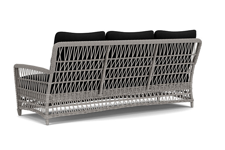 Lloyd Flanders - Mackinac Sofa In Putty Finish With Canvas Black Fabric - 273055059157 view 2